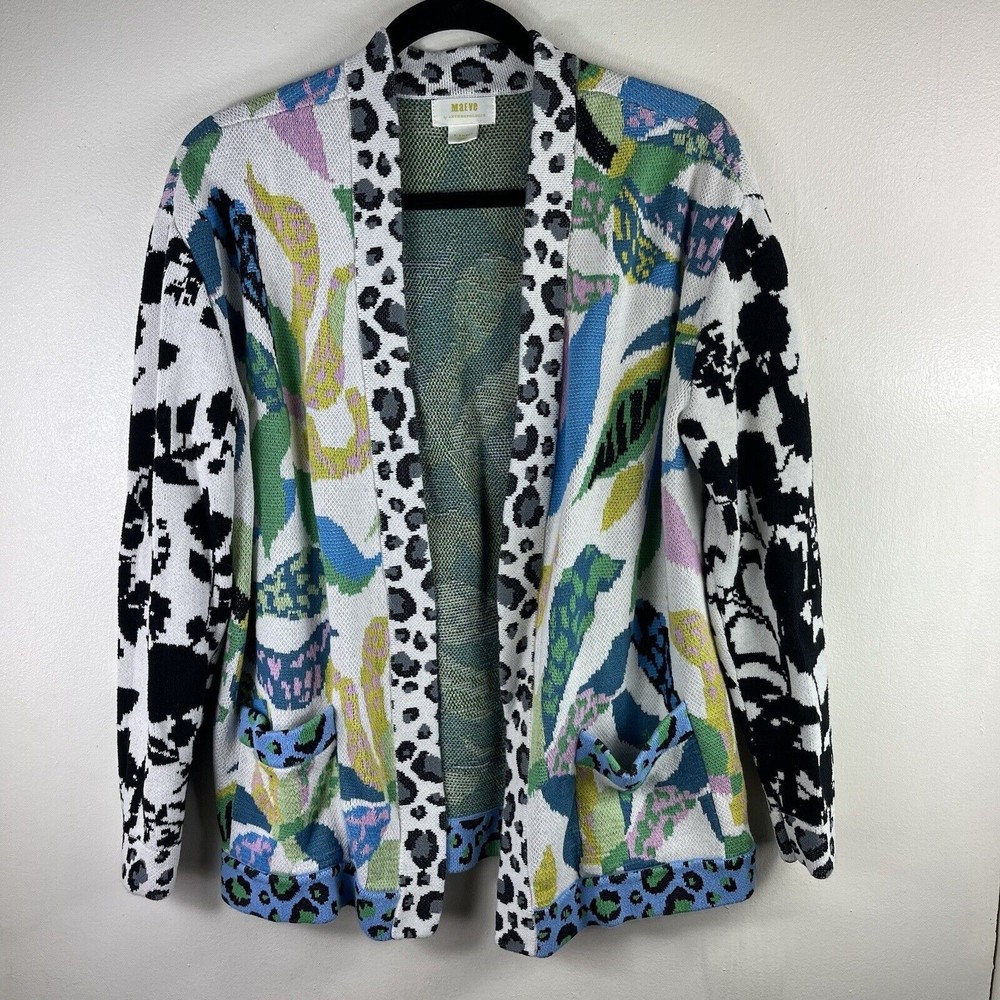 Anthropologie Maeve Savannah Contrast‎ Open Cardigan X-Small